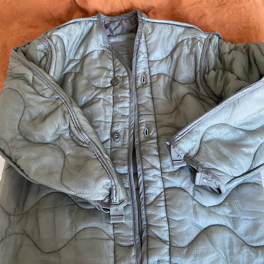 Military Jacket Liner in Army Green